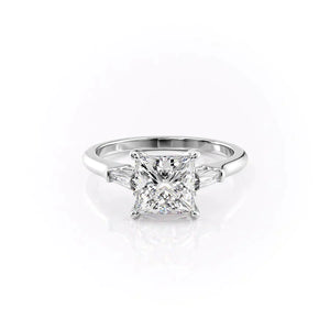 The Liv Set With A 4.5 Carat Princess Moissanite