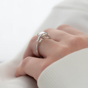 The Liv Set With A 2 Carat Princess Lab Diamond
