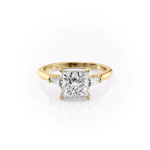 The Liv Set With A Princess Moissanite