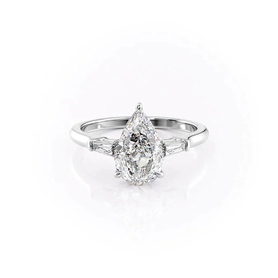 The Liv Set With A Pear Moissanite