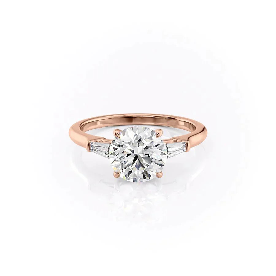 The Liv Set With A 1.5 Carat Round Lab Diamond