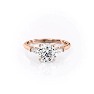 The Liv Set With A 2.5 Carat Round Moissanite