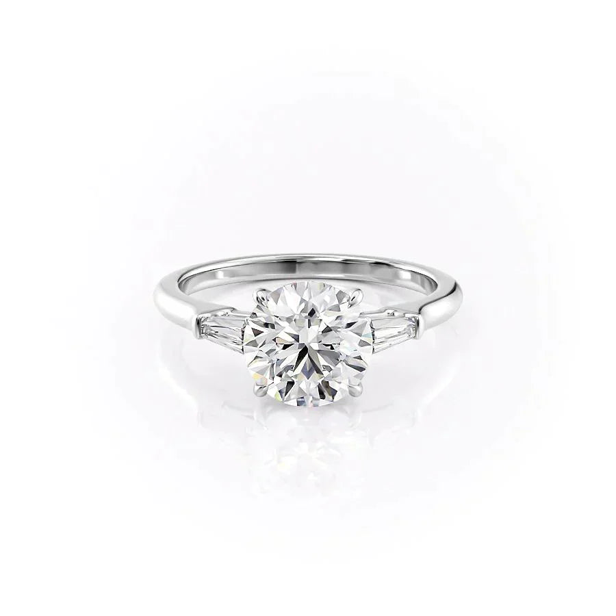 The Liv Set With A 2 Carat Round Lab Diamond