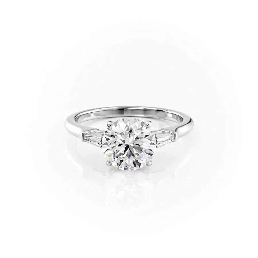 The Liv Set With A Round Moissanite