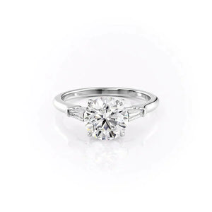 The Liv Set With A Round Moissanite