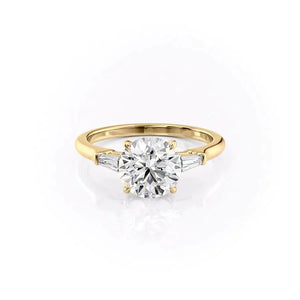 The Liv Set With A Round Moissanite