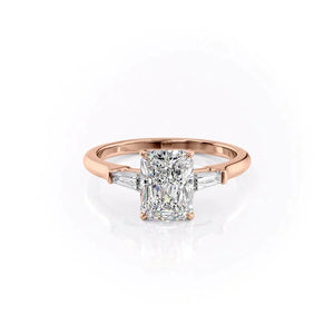 The Liv Set With A 1 Carat Radiant Lab Diamond