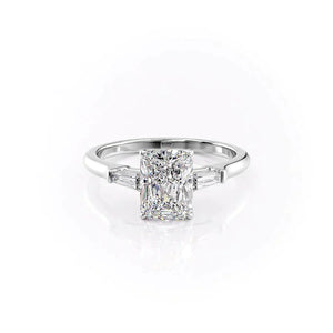 The Liv Set With A Radiant Moissanite