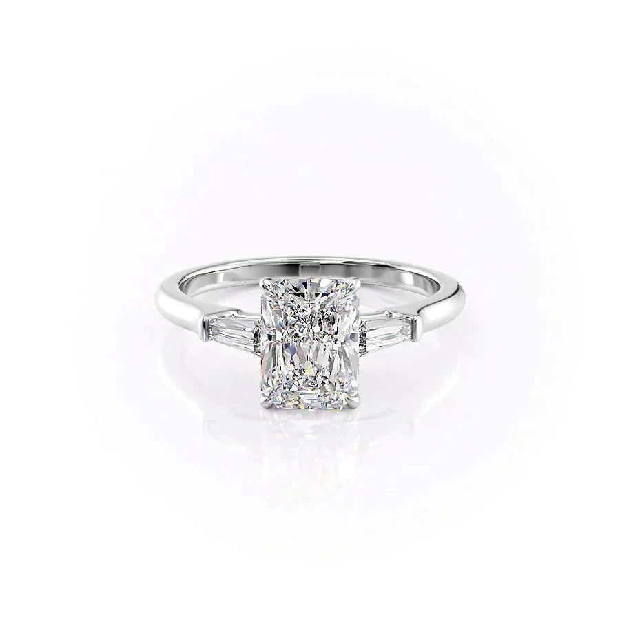 The Liv Set With A 1.5 Carat Radiant Lab Diamond