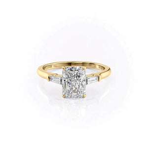 The Liv Set With A 1.5 Carat Radiant Lab Diamond