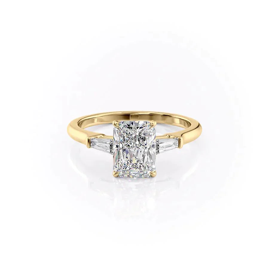 The Liv Set With A 1 Carat Radiant Lab Diamond