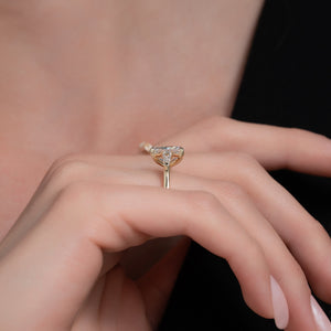 The Liv Set With A 2 Carat Radiant Lab Diamond