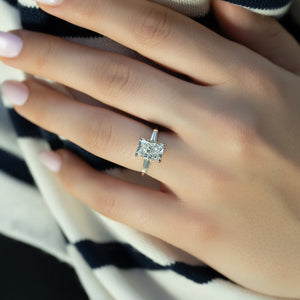 The Liv Set With A 2 Carat Radiant Lab Diamond
