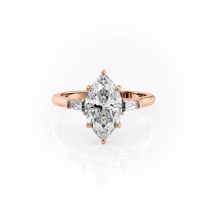 The Liv Set With A Marquise Moissanite