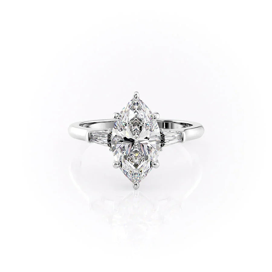 The Liv Set With A Marquise Moissanite