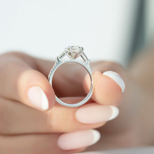 The Pave Liv Set With A 2 Carat Marquise Lab Diamond