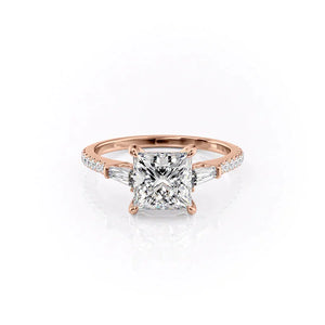 The Pave Liv Set With A Princess Moissanite