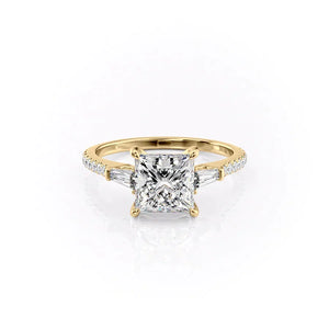 The Pave Liv Set With A Princess Moissanite