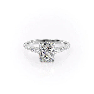 The Pave Liv Set With A 2 Carat Radiant Lab Diamond
