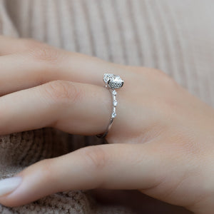 The Hidden Halo Penelope Set With A 2 Carat Cushion Lab Diamond