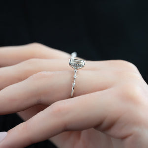 The Hidden Halo Penelope Set With A 2 Carat Emerald Lab Diamond