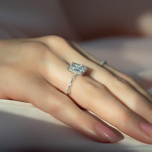 The Hidden Halo Penelope Set With A 2 Carat Emerald Lab Diamond