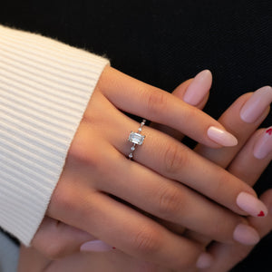The Hidden Halo Penelope Set With A 2 Carat Emerald Lab Diamond