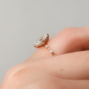 The Hidden Halo Penelope Set With A 2 Carat Marquise Lab Diamond
