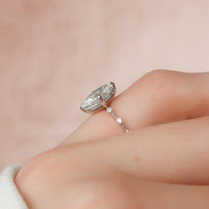 The Penelope Set With A 4.5 Carat Marquise Moissanite