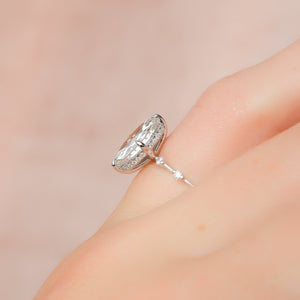 The Hidden Halo Penelope Set With A 1 Carat Marquise Lab Diamond