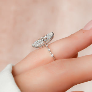 The Penelope Set With A 4.5 Carat Marquise Moissanite
