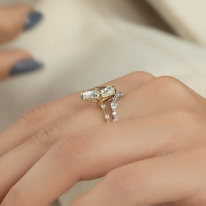 The Hidden Halo Penelope Set With A 2 Carat Marquise Lab Diamond