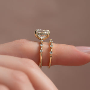 The Penelope Set With A 3.5 Carat Princess Moissanite
