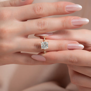 The Penelope Set With A 3.5 Carat Princess Moissanite
