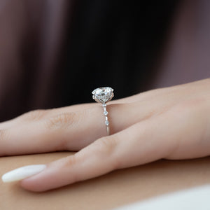The Hidden Halo Penelope Set With A 2 Carat Round Lab Diamond