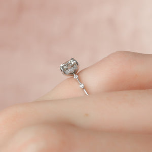 The Penelope Set With A 2.5 Carat Round Moissanite