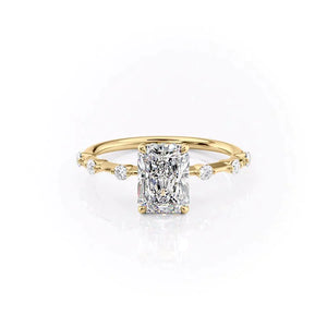 The Hidden Halo Penelope Set With A 1.5 Carat Radiant Lab Diamond