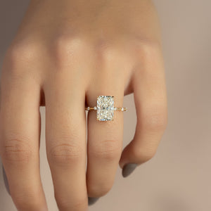 The Penelope Set With A 2.5 Carat Radiant Moissanite