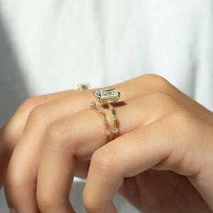 The Hidden Halo Penelope Set With A 1 Carat Radiant Lab Diamond