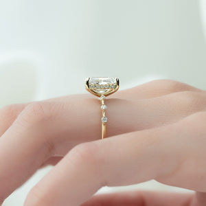 The Penelope Set With A 2.5 Carat Radiant Moissanite