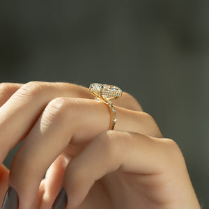 The Penelope Set With A 2.5 Carat Radiant Moissanite