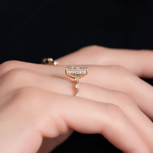 The Penelope Set With A 2.5 Carat Radiant Moissanite
