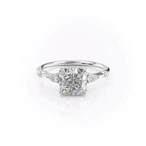 The Naomi Set With A Cushion Moissanite