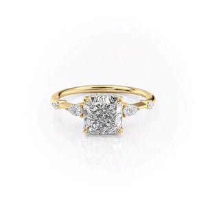 The Naomi Set With A 1.5 Carat Cushion Lab Diamond