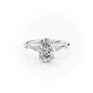 The Naomi Set With A 1 Carat Oval Lab Diamond