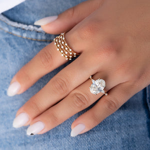 The Naomi Set With A 2 Carat Oval Lab Diamond