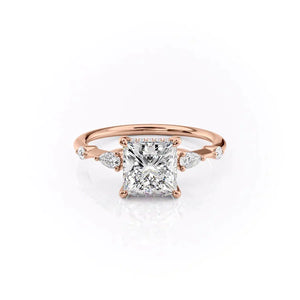 The Naomi Set With A 1 Carat Princess Lab Diamond