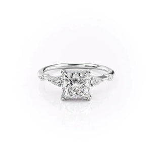 The Naomi Set With A 2 Carat Princess Lab Diamond