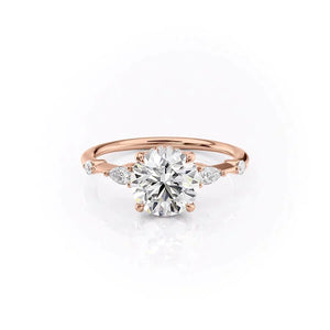 The Naomi Set With A 3 Carat Round Lab Diamond