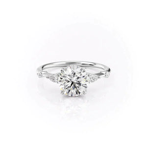 The Naomi Set With A 2 Carat Round Lab Diamond
